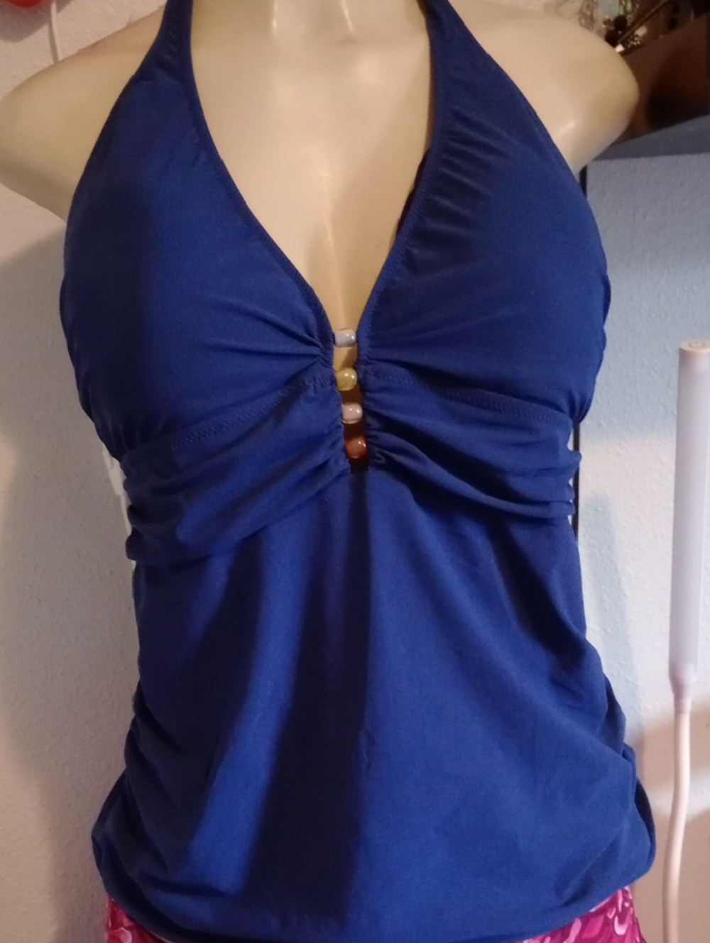 Profile By Gottex Navy Halter Swim Top